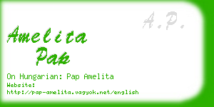 amelita pap business card
